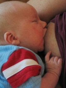 baby breastfeeding